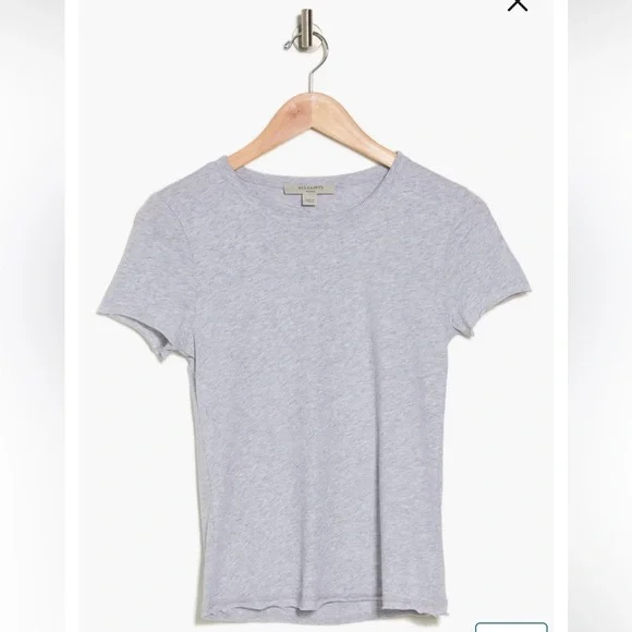 All Saints Bela Tee in Grey Merl - Picture 3 of 6